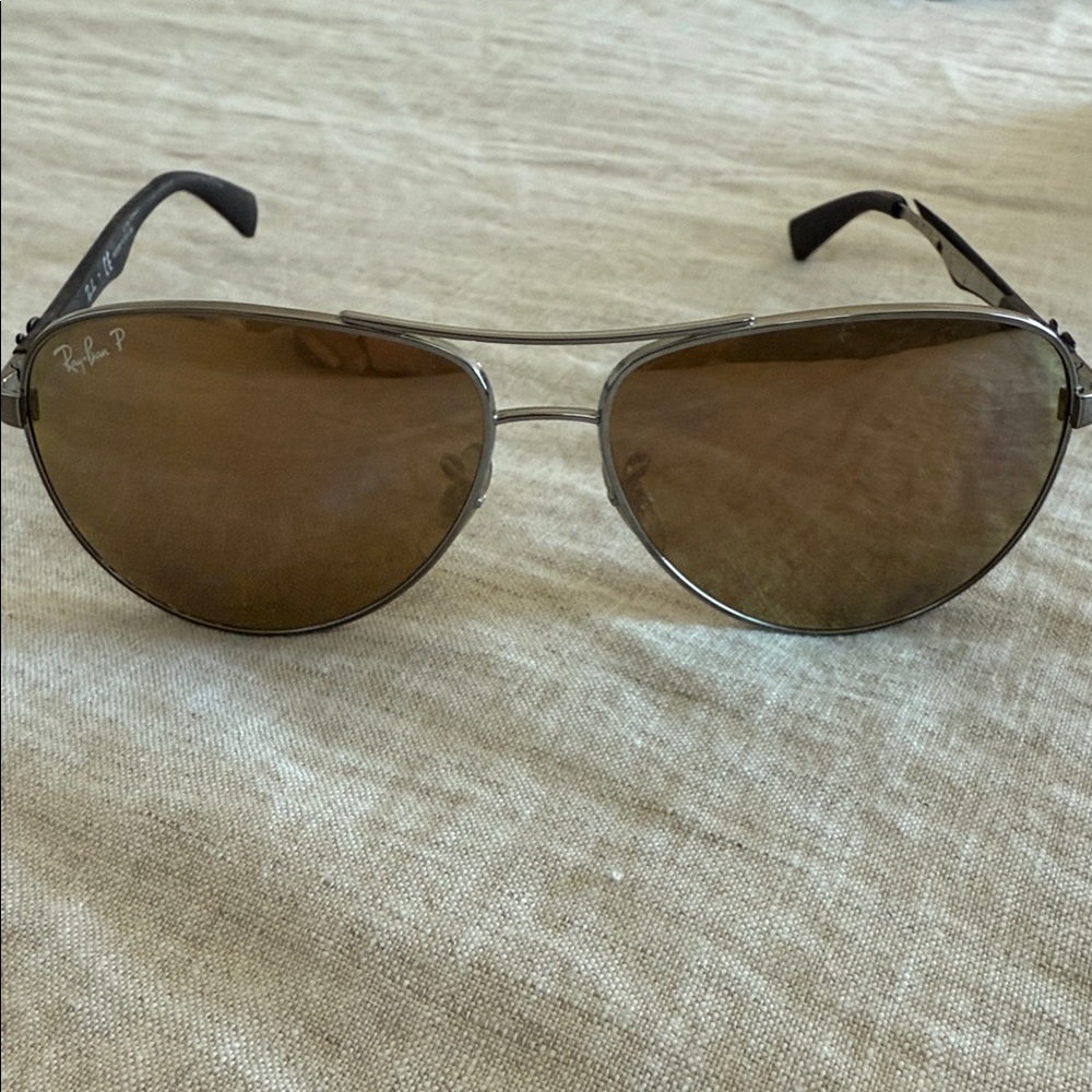 Ray-Ban Metallic Aviators with Brown Lenses